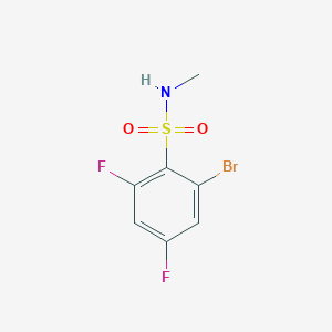 2-Bromo-4,6-difluoro-N-methylbenzene-1-sulfonamide