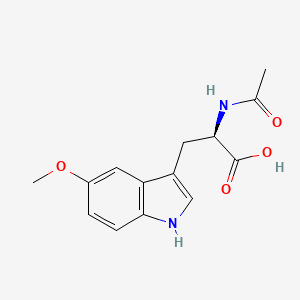 molecular formula C14H16N2O4 B13068150 (R)-2-acetamido-3-(5-methoxy-1H-indol-3-yl)propanoic acid 