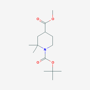 1-O-tert-butyl 4-O-methyl 2,2-dimethylpiperidine-1,4-dicarboxylate