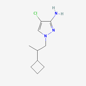 4-Chloro-1-(2-cyclobutylpropyl)-1H-pyrazol-3-amine