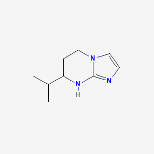 molecular formula C9H15N3 B13068195 7-(Propan-2-yl)-5H,6H,7H,8H-imidazo[1,2-a]pyrimidine 