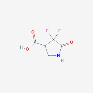 4,4-Difluoro-5-oxopyrrolidine-3-carboxylic acid