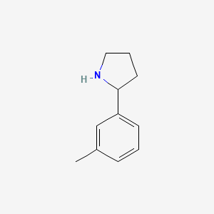 molecular formula C11H15N B1306825 2-(3-甲基苯基)吡咯烷 CAS No. 72216-05-8