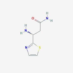 (3R)-3-amino-3-(1,3-thiazol-2-yl)propanamide