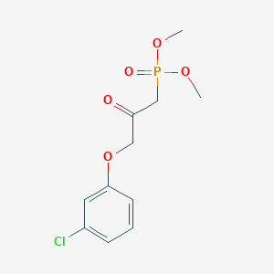 molecular formula C11H14ClO5P B1306828 Dimethyl 3-(3-chlorophenoxy)-2-oxopropylphosphonate CAS No. 40665-94-9
