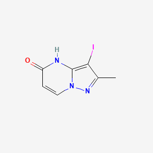 3-Iodo-2-methyl-4H,5H-pyrazolo[1,5-a]pyrimidin-5-one