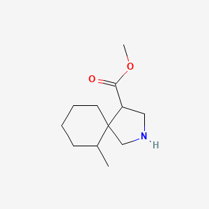 molecular formula C12H21NO2 B13068323 Methyl 6-methyl-2-azaspiro[4.5]decane-4-carboxylate 