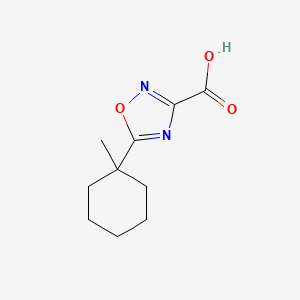 molecular formula C10H14N2O3 B13068347 5-(1-Methylcyclohexyl)-1,2,4-oxadiazole-3-carboxylic acid 