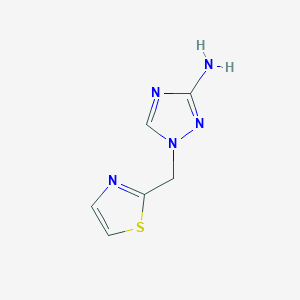 molecular formula C6H7N5S B13068356 1-(1,3-Thiazol-2-ylmethyl)-1H-1,2,4-triazol-3-amine 