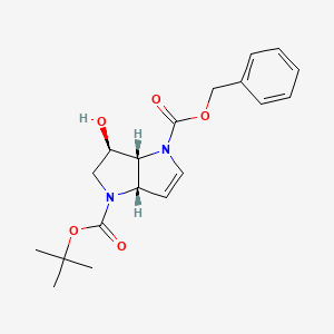 Racemic-(3S,3aS,6aR)-4-benzyl1-tert-butyl3-hydroxytetrahydropyrrolo[3,2-b]pyrrole-1,4(2H,5H)-dicarboxylate