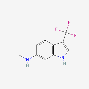 N-Methyl-3-(trifluoromethyl)-1H-indol-6-amine