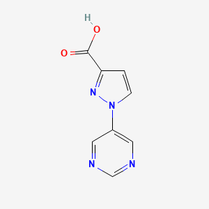 1-(Pyrimidin-5-yl)-1H-pyrazole-3-carboxylic acid