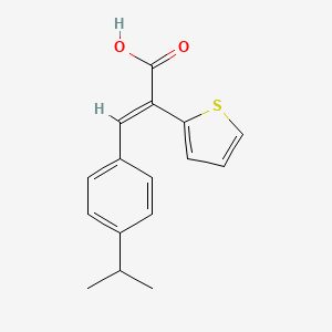 (2Z)-3-(4-isopropylphenyl)-2-thien-2-ylacrylic acid