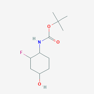 tert-Butyl N-[(1S,2R,4S)-rel-2-fluoro-4-hydroxycyclohexyl]carbamate