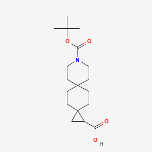 9-[(2-Methylpropan-2-yl)oxycarbonyl]-9-azadispiro[2.2.56.23]tridecane-2-carboxylic acid