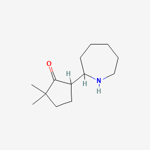 5-(Azepan-2-YL)-2,2-dimethylcyclopentan-1-one