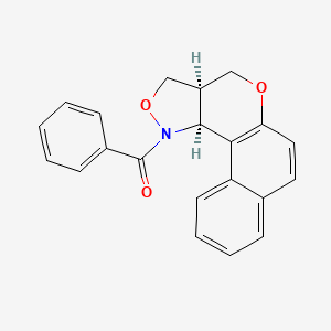 (13S,17R)-16-benzoyl-11,15-dioxa-16-azatetracyclo[8.7.0.0^{2,7}.0^{13,17}]heptadeca-1(10),2(7),3,5,8-pentaene