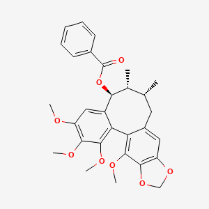 molecular formula C30H32O8 B13068605 BenzoylgomisinO 