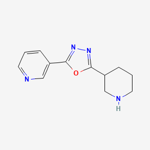 2-(Piperidin-3-yl)-5-(pyridin-3-yl)-1,3,4-oxadiazole