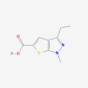 3-Ethyl-1-methyl-1H-thieno[2,3-C]pyrazole-5-carboxylic acid