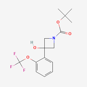 tert-Butyl 3-hydroxy-3-[2-(trifluoromethoxy)phenyl]azetidine-1-carboxylate