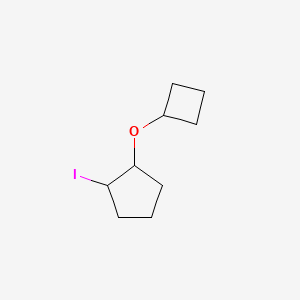 1-Cyclobutoxy-2-iodocyclopentane