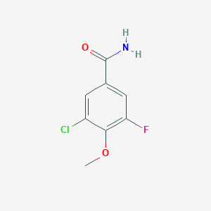 molecular formula C8H7ClFNO2 B1306866 3-氯-5-氟-4-甲氧基苯甲酰胺 CAS No. 886497-40-1