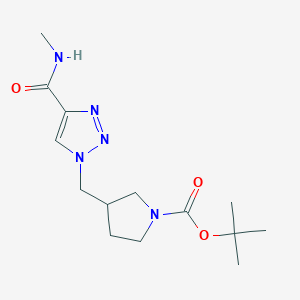 tert-butyl 3-{[4-(methylcarbamoyl)-1H-1,2,3-triazol-1-yl]methyl}pyrrolidine-1-carboxylate