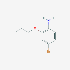 molecular formula C9H12BrNO B13068675 4-Bromo-2-propoxyaniline 