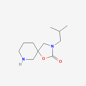 3-(2-Methylpropyl)-1-oxa-3,7-diazaspiro[4.5]decan-2-one