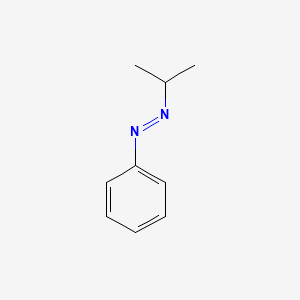 molecular formula C9H12N2 B13068792 (E)-1-Phenyl-2-(propan-2-yl)diazene CAS No. 1075-73-6