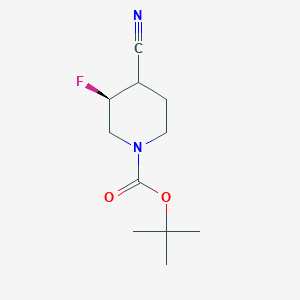 tert-Butyl(3S)-4-cyano-3-fluoropiperidine-1-carboxylate