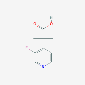 molecular formula C9H10FNO2 B13068833 2-(3-Fluoropyridin-4-yl)-2-methylpropanoic acid 