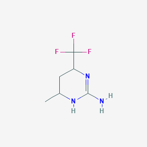 4-Methyl-6-(trifluoromethyl)-1,4,5,6-tetrahydropyrimidin-2-amine