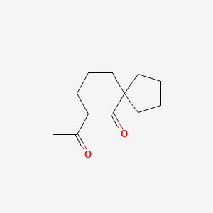 molecular formula C12H18O2 B13068852 7-Acetylspiro[4.5]decan-6-one 