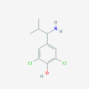 4-(1-Amino-2-methylpropyl)-2,6-dichlorophenol