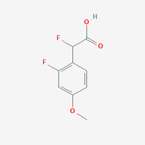 2-Fluoro-2-(2-fluoro-4-methoxyphenyl)acetic acid