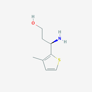 (3R)-3-amino-3-(3-methylthiophen-2-yl)propan-1-ol