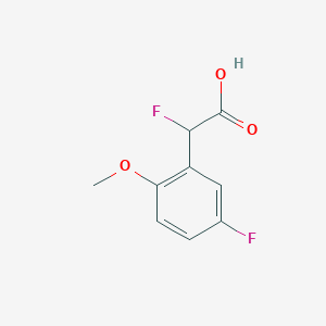 2-Fluoro-2-(5-fluoro-2-methoxyphenyl)acetic acid