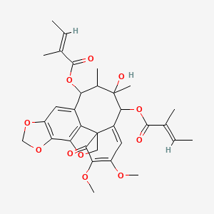 molecular formula C32H36O11 B13068951 KadsulignanD 