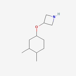 molecular formula C11H21NO B13069065 3-[(3,4-Dimethylcyclohexyl)oxy]azetidine 