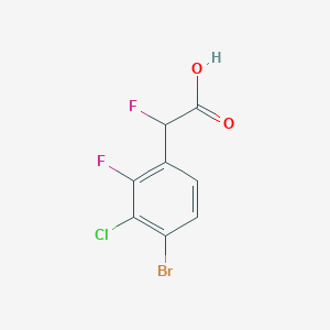 2-(4-Bromo-3-chloro-2-fluorophenyl)-2-fluoroacetic acid