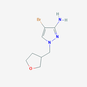 4-Bromo-1-(oxolan-3-ylmethyl)-1H-pyrazol-3-amine