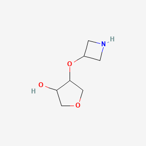 4-(Azetidin-3-yloxy)oxolan-3-ol