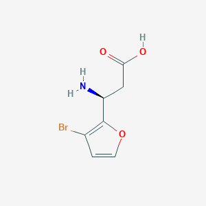 (3S)-3-Amino-3-(3-bromofuran-2-YL)propanoic acid