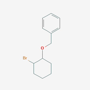 molecular formula C13H17BrO B13069170 {[(2-Bromocyclohexyl)oxy]methyl}benzene 