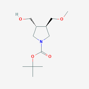 tert-Butyltrans-3-(hydroxymethyl)-4-(methoxymethyl)pyrrolidine-1-carboxylate