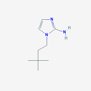 molecular formula C9H17N3 B13069200 1-(3,3-dimethylbutyl)-1H-imidazol-2-amine 