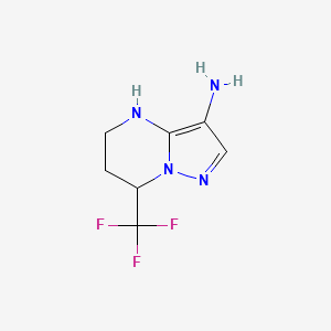 7-(Trifluoromethyl)-4H,5H,6H,7H-pyrazolo[1,5-a]pyrimidin-3-amine