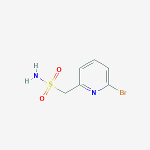 molecular formula C6H7BrN2O2S B13069220 (6-Bromopyridin-2-yl)methanesulfonamide 